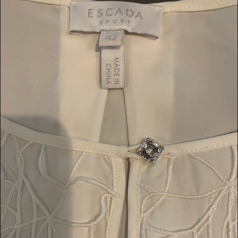 Escada sport embellished blouse
